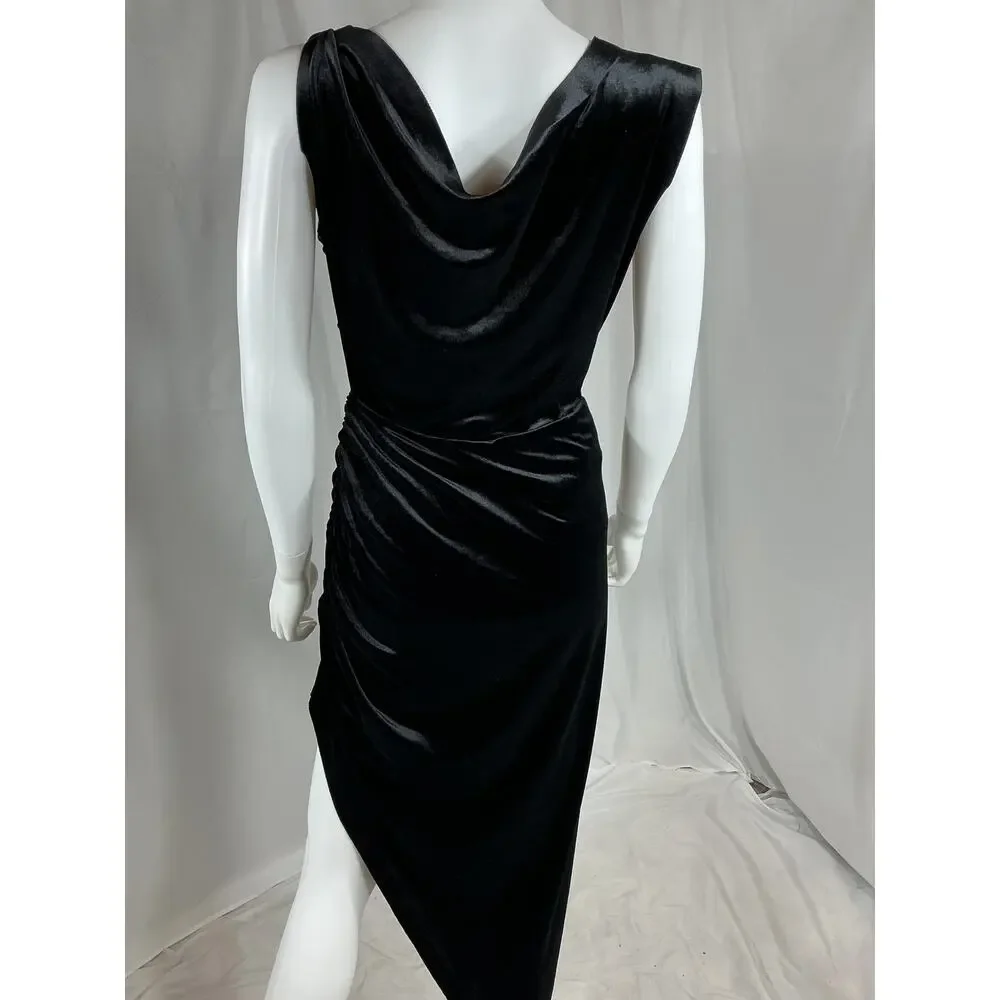 Norma Kamali Black Asymmetrical Dress - Picture 3 of 4
